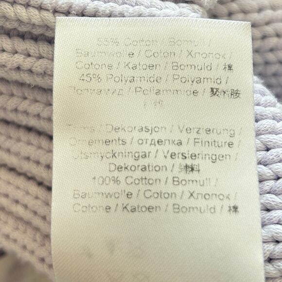 GANNI Lilac Smiley Cardigan XS Oversized Knit Sailor Collar Italy - Picture 7 of 8